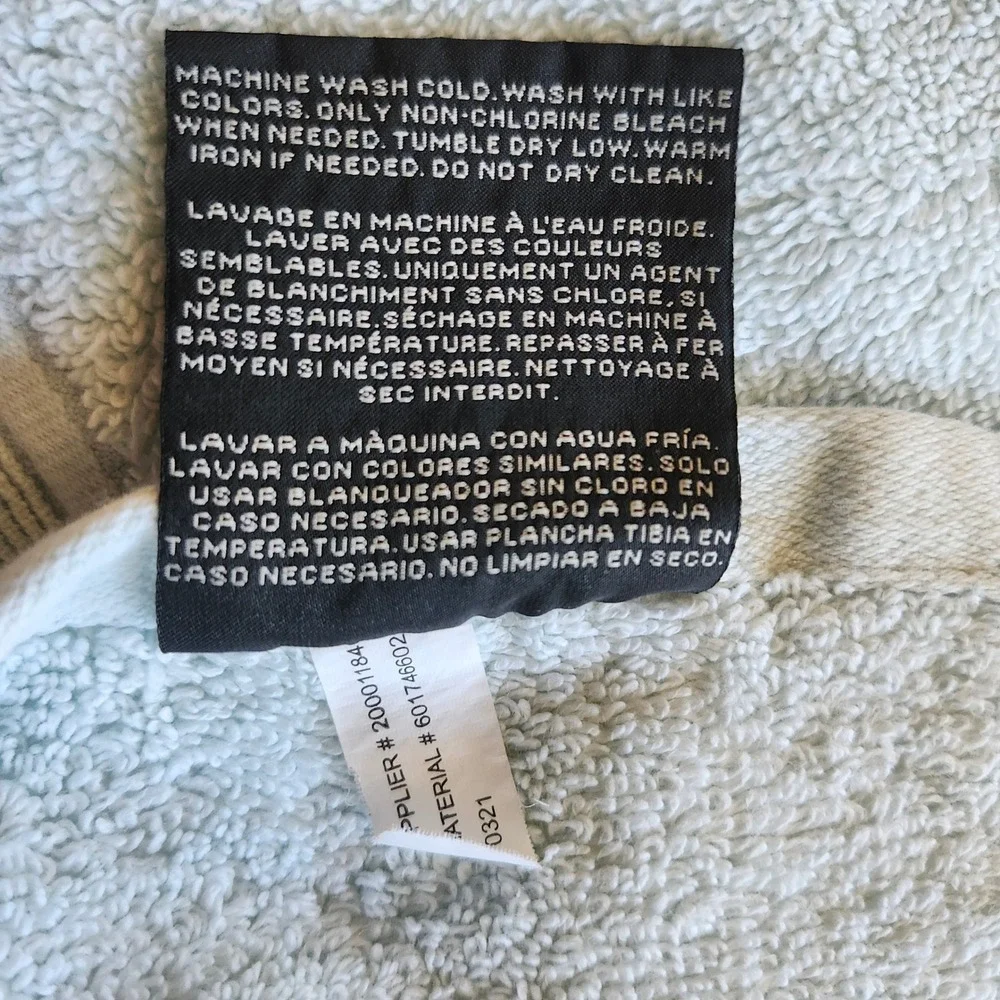 Lauren Ralph Lauren Hand Towel Set Mint Green Cotton Ribbed 4pc Designer Coastal
